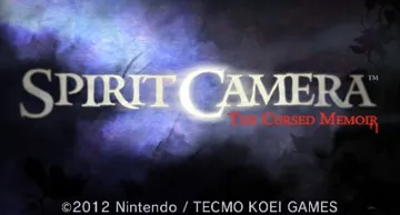 Spirit Camera The Cursed Memoir (Usa) screen shot title